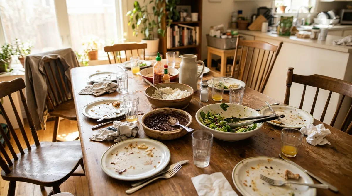 At Sunday lunch, the time the dish spends on the table already counts toward the 2 hours